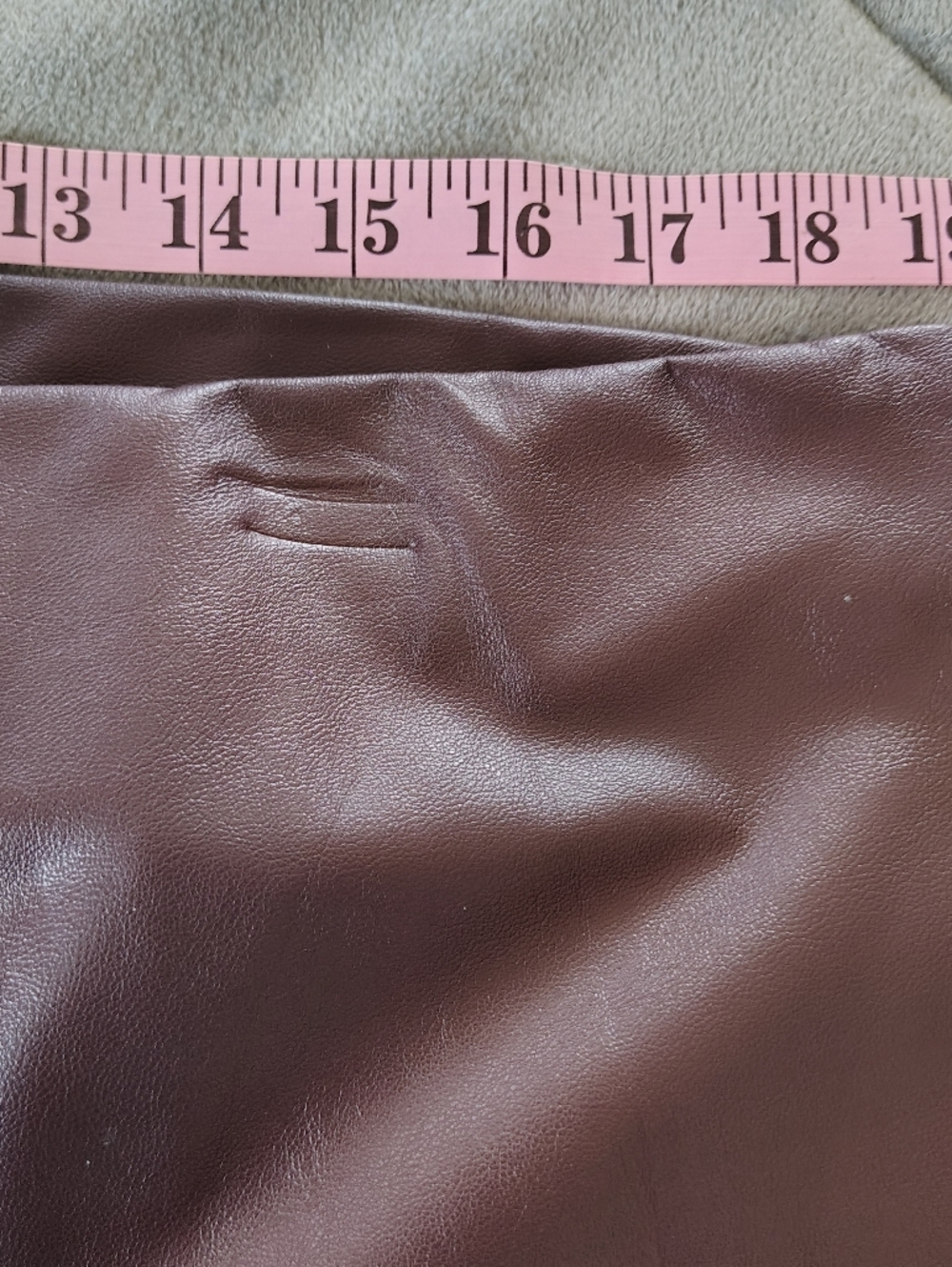 Vince Camuto Faux Leather Pants Brown XL - Picture 10 of 10